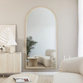 Maddison Lane Cantus Arched Oak Wood Full Length Mirror
