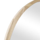 Maddison Lane Cherryle Pebble Oak Wood Wall Mirror