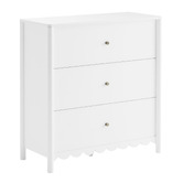 Maddison Lane White Amelie 3 Drawer Chest