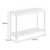 Maddison Lane White Amelie Console Table