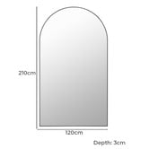 Maddison Lane Astoria Arched Aluminium Full Length Mirror