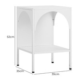 Maddison Lane Solana Aluminium Bedside Table