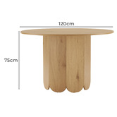 Maddison Lane 4 Seater Natural Gemma Dining Table