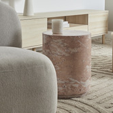Maddison Lane Dunn 46cm Faux Marble Side Table