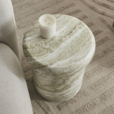 Maddison Lane Amaya Faux Marble Side Table