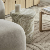 Maddison Lane Amaya Faux Marble Side Table