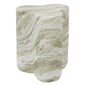 Maddison Lane Green Amaya Faux Marble Side Table