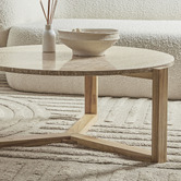 Maddison Lane Arthur Travertine Coffee Table