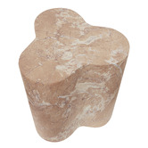 Maddison Lane Tea Rose Dunn Faux Marble Side Table