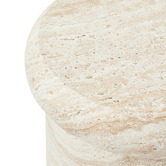 Maddison Lane Sophie Travertine-Look Side Table