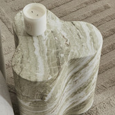 Maddison Lane Green Amaya Faux Marble Side Table