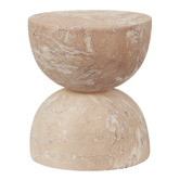 Maddison Lane Tea Rose Dunn 45cm Faux Marble Side Table
