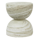 Maddison Lane Amaya 45cm Faux Marble Side Table