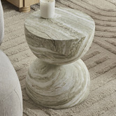 Maddison Lane Amaya 45cm Faux Marble Side Table