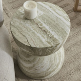Maddison Lane Amaya 45cm Faux Marble Side Table