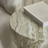 Maddison Lane Amaya 45cm Faux Marble Side Table