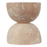 Maddison Lane Tea Rose Dunn 45cm Faux Marble Side Table