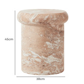 Maddison Lane Dunn Faux Marble Side Table