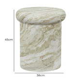 Maddison Lane Amaya Faux Marble Side Table