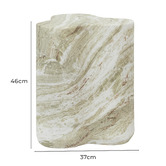 Maddison Lane Green Amaya Faux Marble Side Table