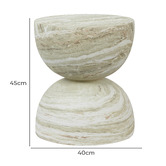 Maddison Lane Amaya 45cm Faux Marble Side Table