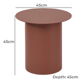 Maddison Lane Roger Round Iron Side Table