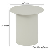 Maddison Lane Roger Round Iron Side Table