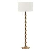 Maddison Lane Wonger Rubberwood Floor Lamp