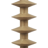 Maddison Lane Wonger Rubberwood Floor Lamp