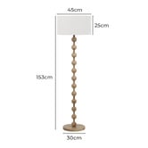 Maddison Lane Corvus Ash Wood Floor Lamp
