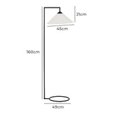 Maddison Lane Rubion Black Metal Floor Lamp