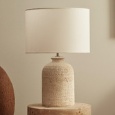 Maddison Lane Trevino Beige Ceramic Table Lamp