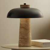 Maddison Lane Neha Travertine LED Table Lamp