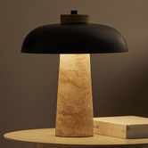 Maddison Lane Neha Travertine LED Table Lamp