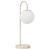 Maddison Lane Keira Beige Travertine Table Lamp