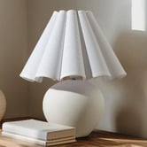 Maddison Lane Osian White Ceramic &amp; Iron Table Lamp
