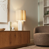 Maddison Lane Pittman Beige Ceramic Table Lamp