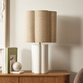 Maddison Lane Pittman Beige Ceramic Table Lamp