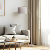 Maddison Lane Cantu Beige Iron Floor Lamp