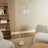 Maddison Lane Keira Beige Travertine Floor Lamp