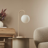 Maddison Lane Keira Beige Travertine Table Lamp