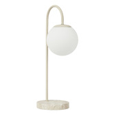 Maddison Lane Keira Beige Travertine Table Lamp