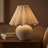 Maddison Lane Osian White Ceramic &amp; Iron Table Lamp