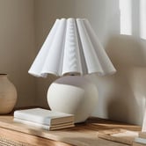 Maddison Lane Osian White Ceramic &amp; Iron Table Lamp