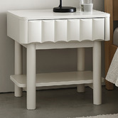 Maddison Lane White Thalia Bedside Table