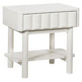 Maddison Lane White Thalia Bedside Table