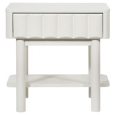 Maddison Lane White Thalia Bedside Table