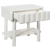Maddison Lane White Thalia Bedside Table
