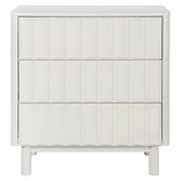 Maddison Lane White Thalia 3 Drawer Bedside Table