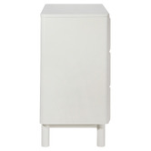 Maddison Lane White Thalia 3 Drawer Bedside Table